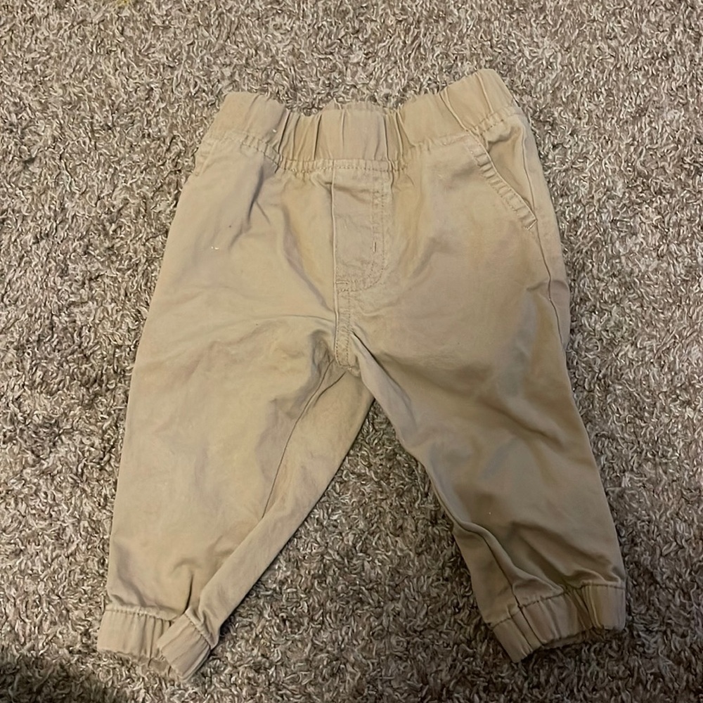 Khaki baby joggers